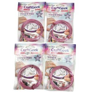 Purple Cows CraftGeek Wind It Wire Pink 16 Ft 16 Gauge Jewelry Crafting Supplies